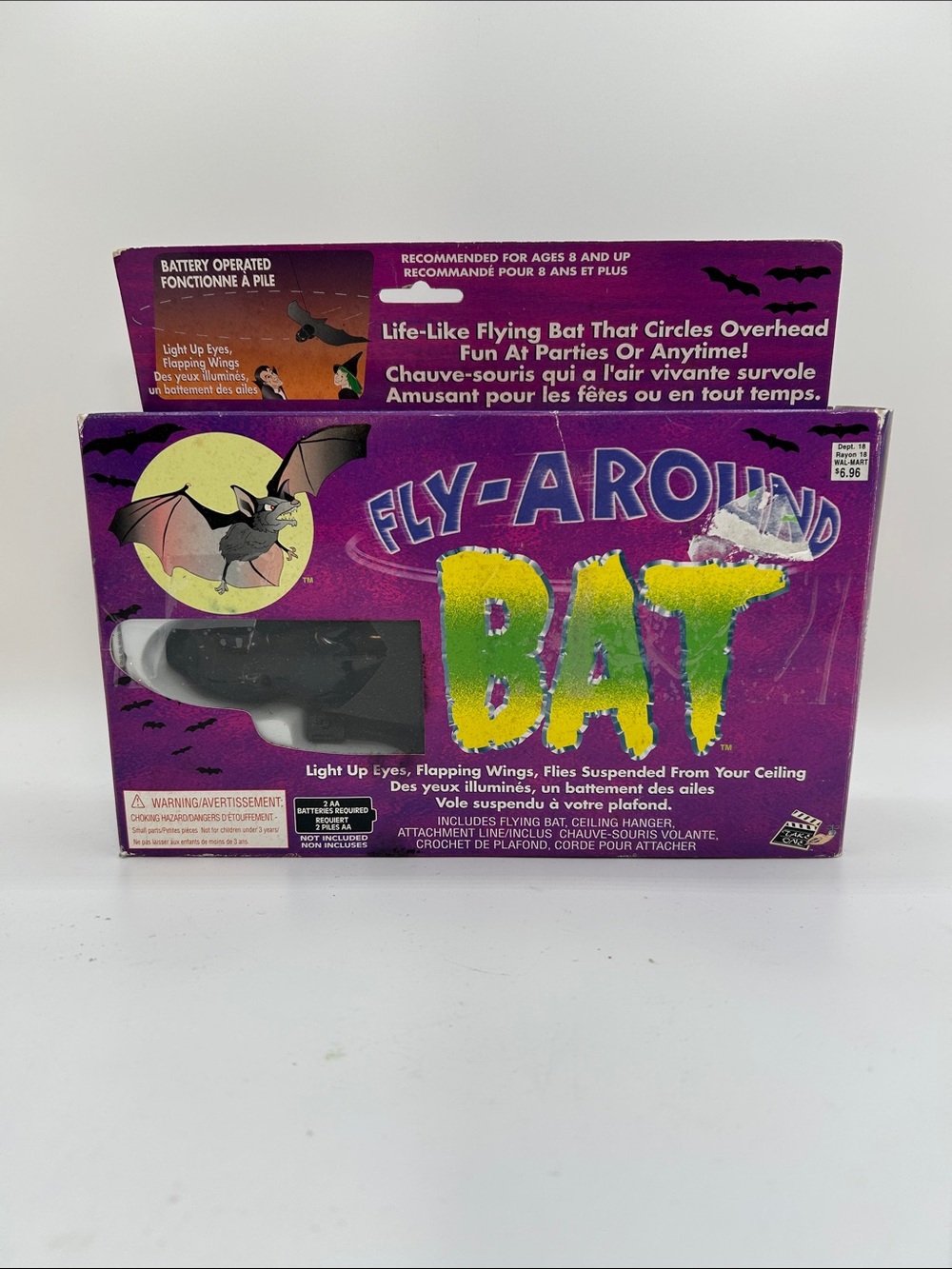Vintage 2000 Fly A Round Bat Halloween Decor Ceiling Decoration